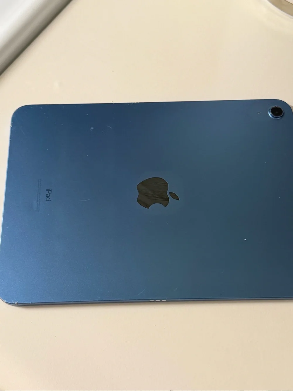 Apple iPad 10TH Generation Blue Aluminum Back Panel with Apple Logo